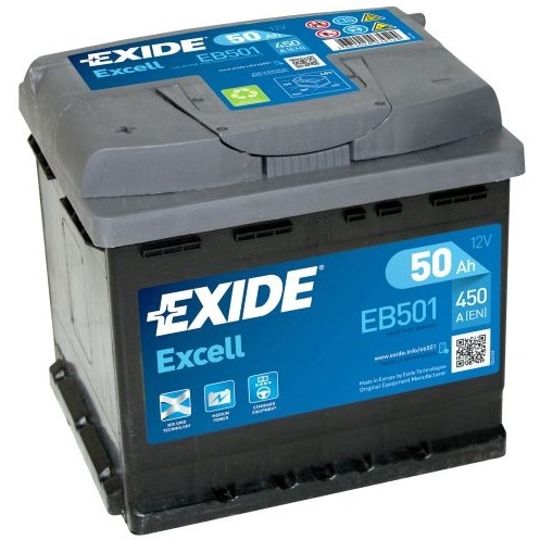 Baterie Exide Excell 50Ah 450A 12V EB501